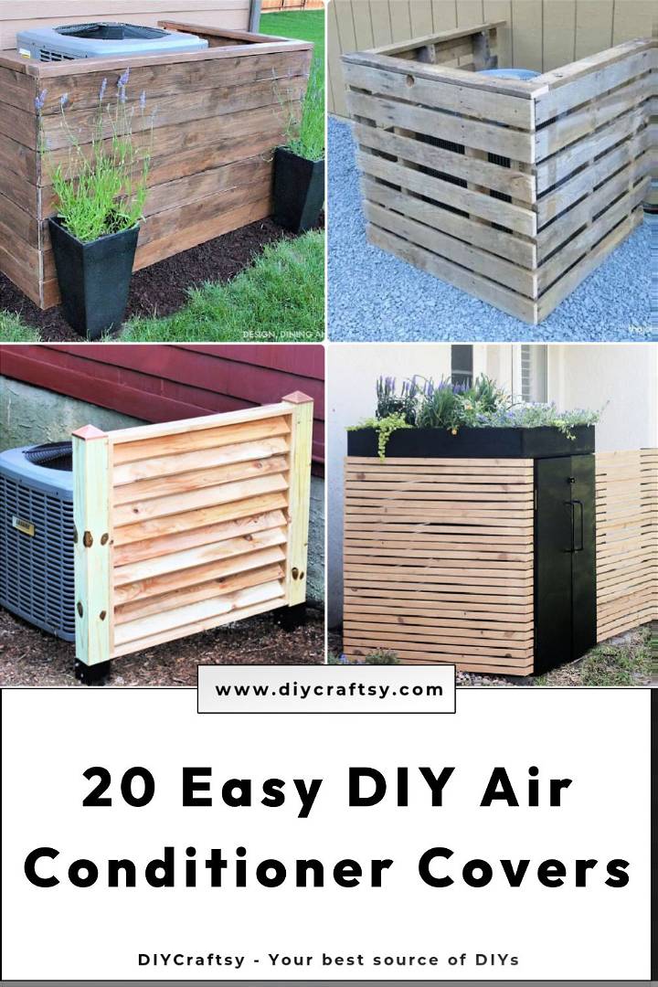 easy diy air conditioner cover ideas