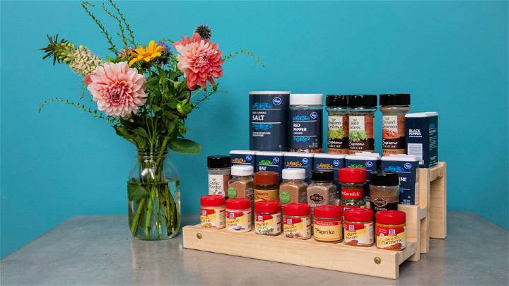 DIY 3 Tier Spice Rack at Home