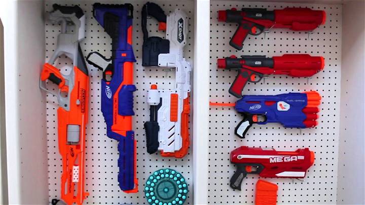 Adorable DIY Nerf Gun Storage