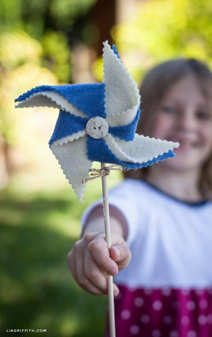 Homemade Felt Pinwheels