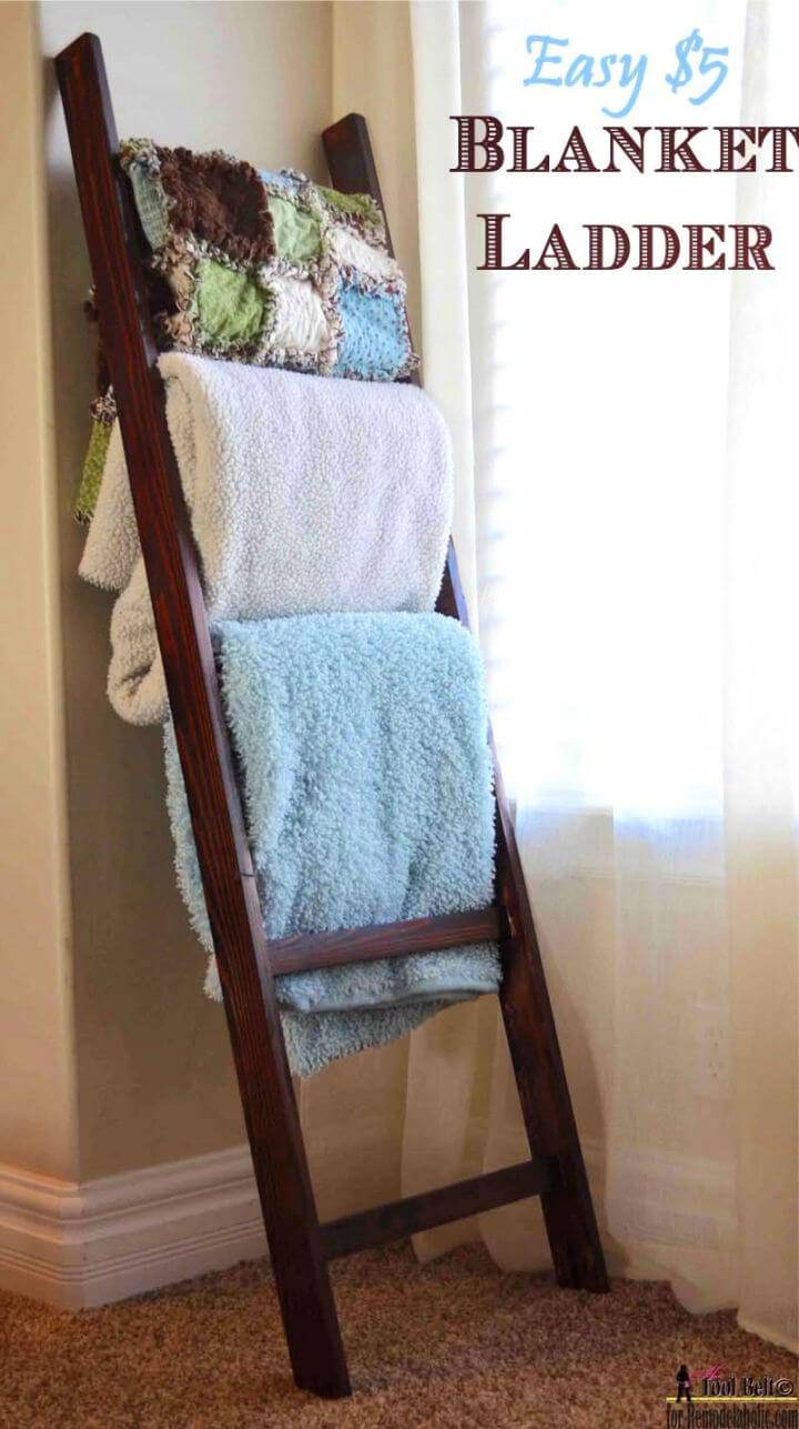 Building a Wooden Blanket Ladder Under $5