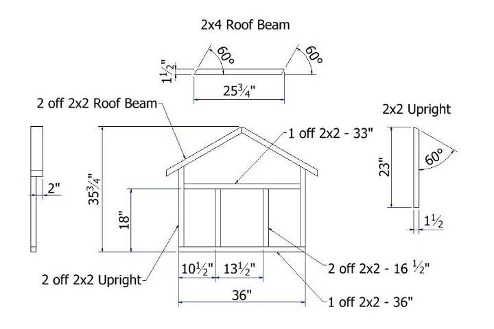 Building the Front Frame of dog house