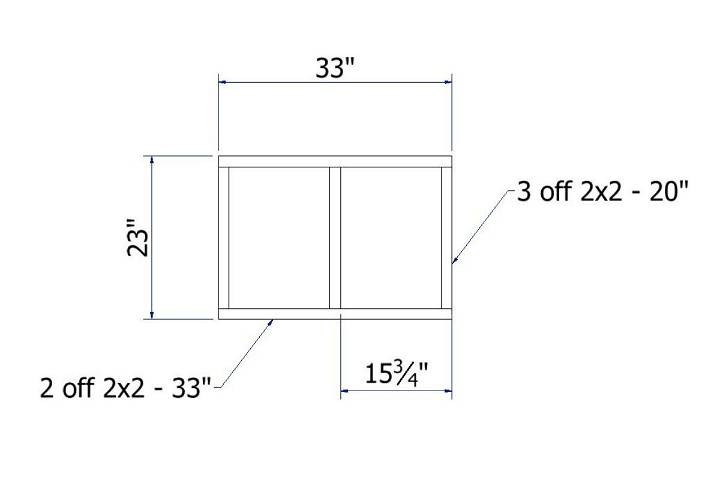 Constructing the dog house Side Frames