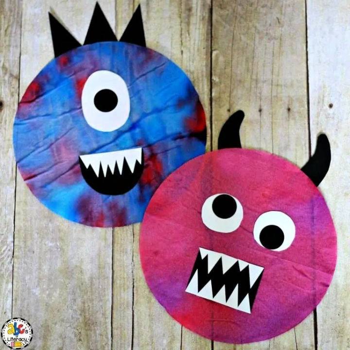 Cool DIY Tie Dye Coffee Filter Monster