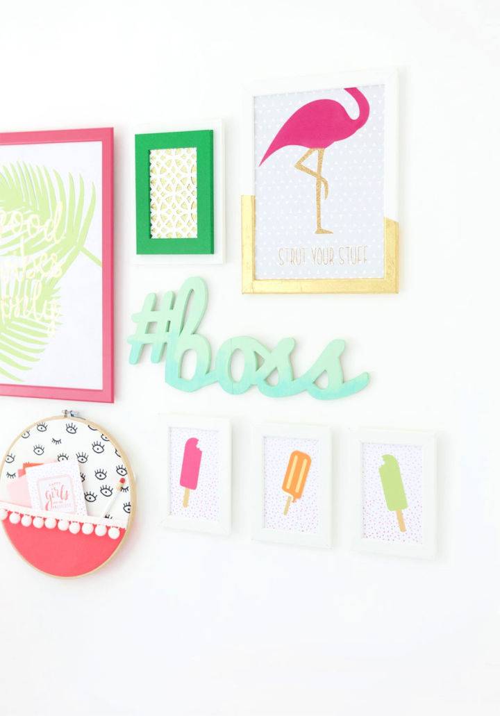 Cricut Explore Gallery Wall