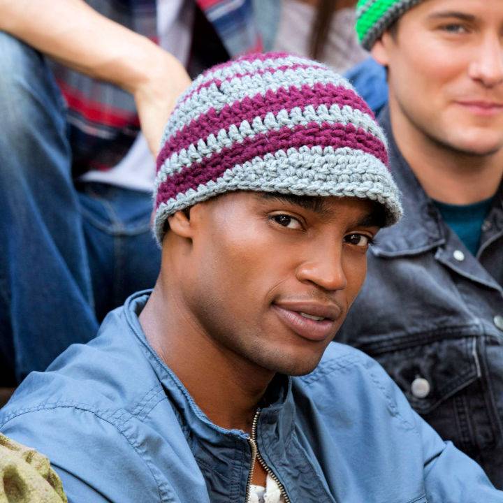 Free Crochet Men's Visor Cap Pattern