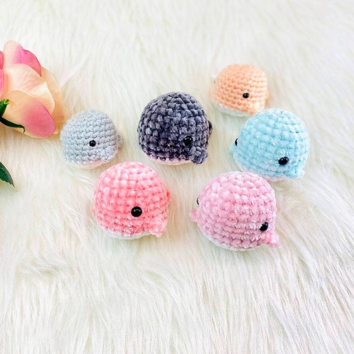 Crochet No Sew Velvet Whale Amigurumi Pattern