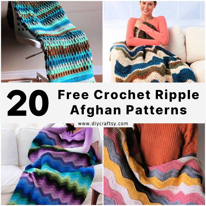 crochet ripple afghan pattern