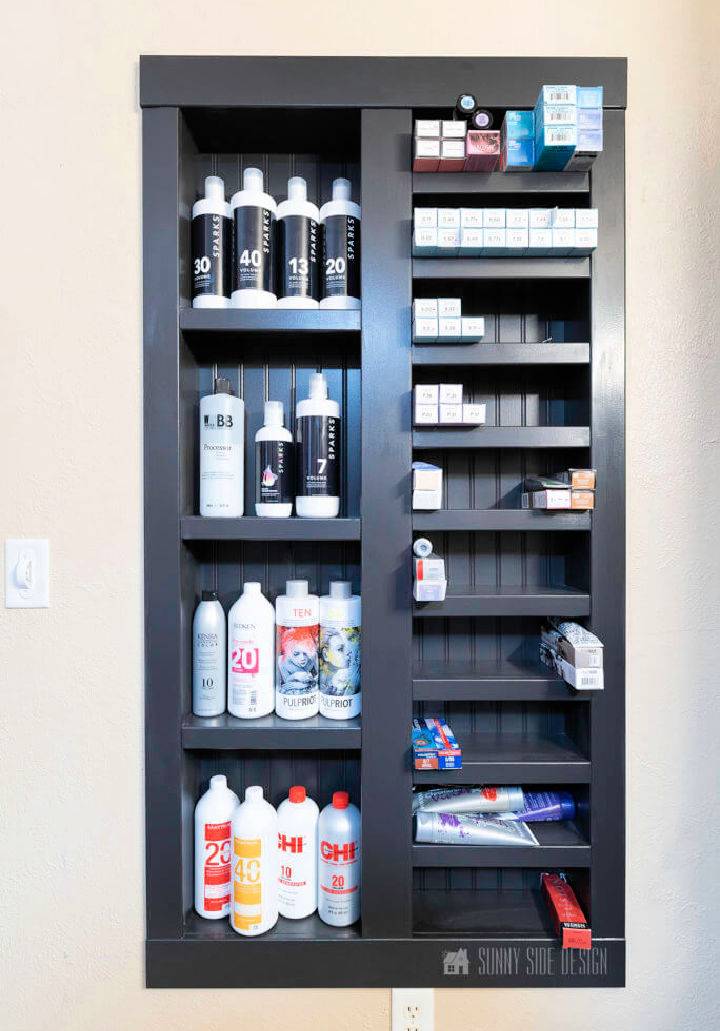 DIY Custom Built in Shelves in Wall