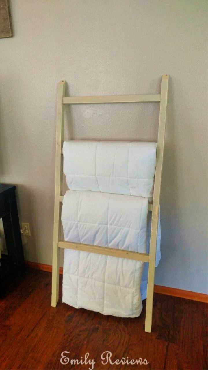 Reclaimed Wood Blanket Ladder