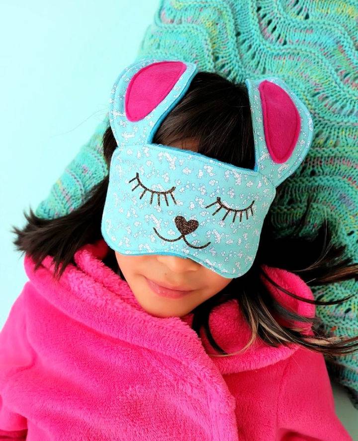 DIY Bunny Sleep Mask Free SVG Pattern