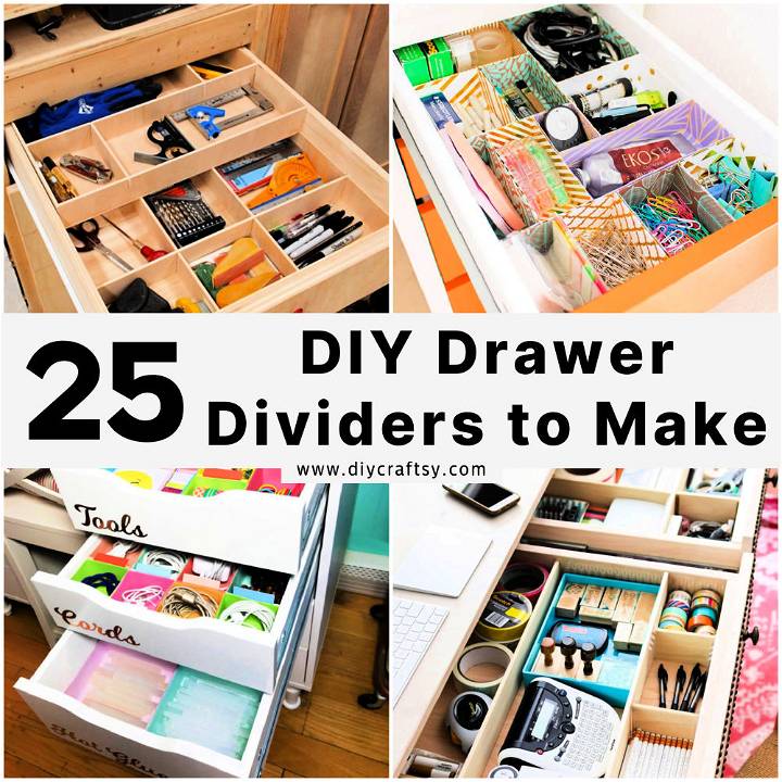 DIY drawer dividers