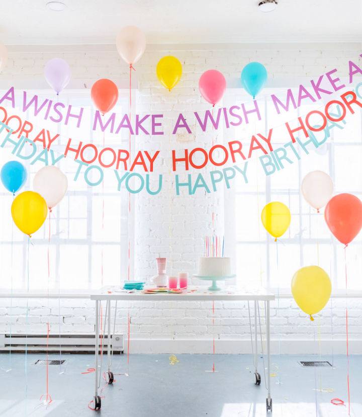 DIY Happy Birthday Banners