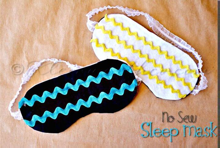 No-Sew Sleep Masks With Free Printable Templates