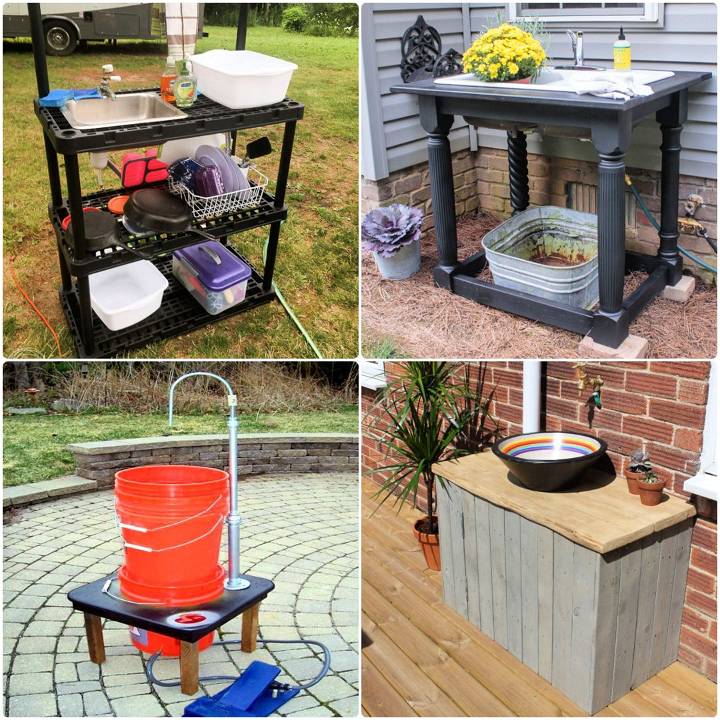 diy outdoor sink ideas