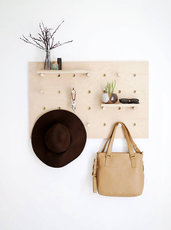 Cool DIY Pegboard Wall Organizer