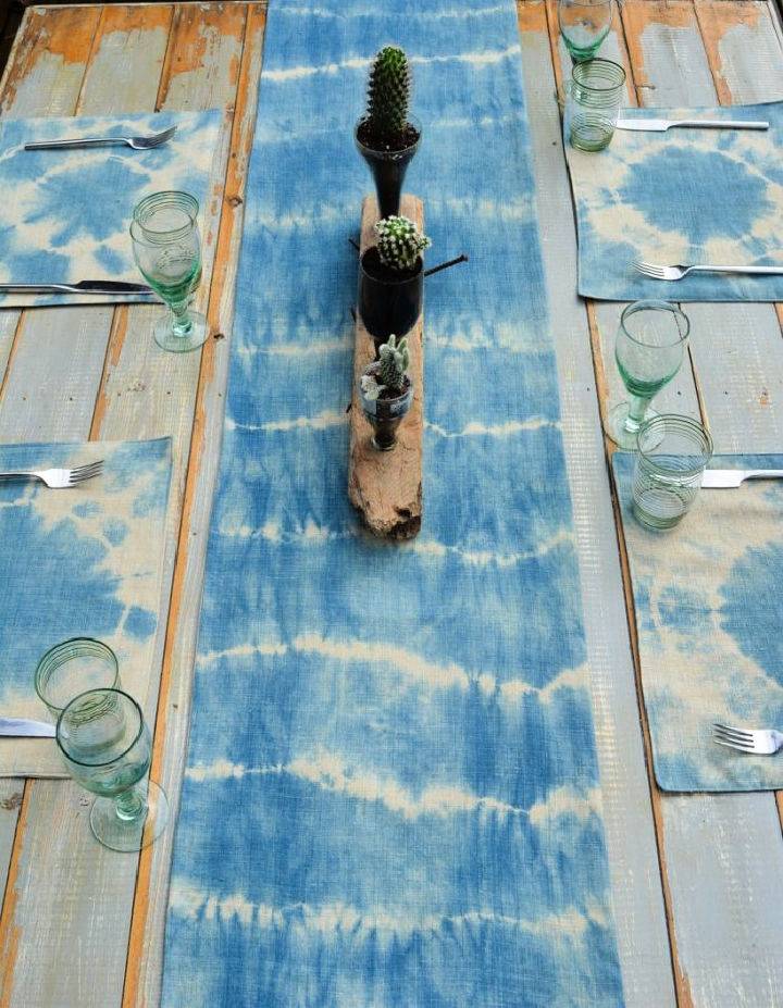 DIY Shibori Table Runner