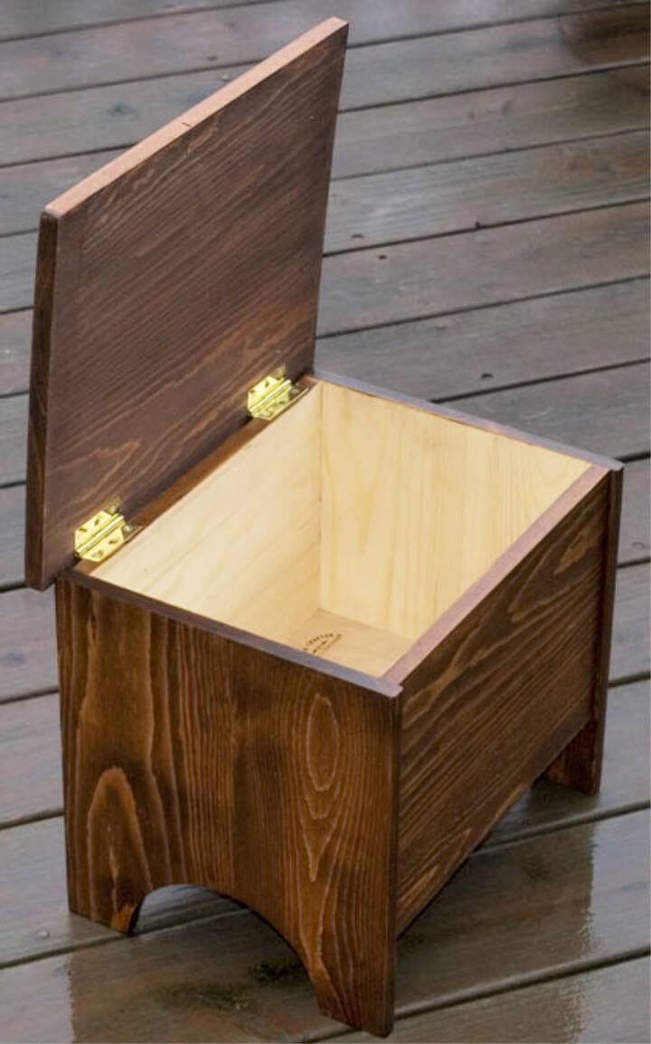 DIY Step Stool With Storage