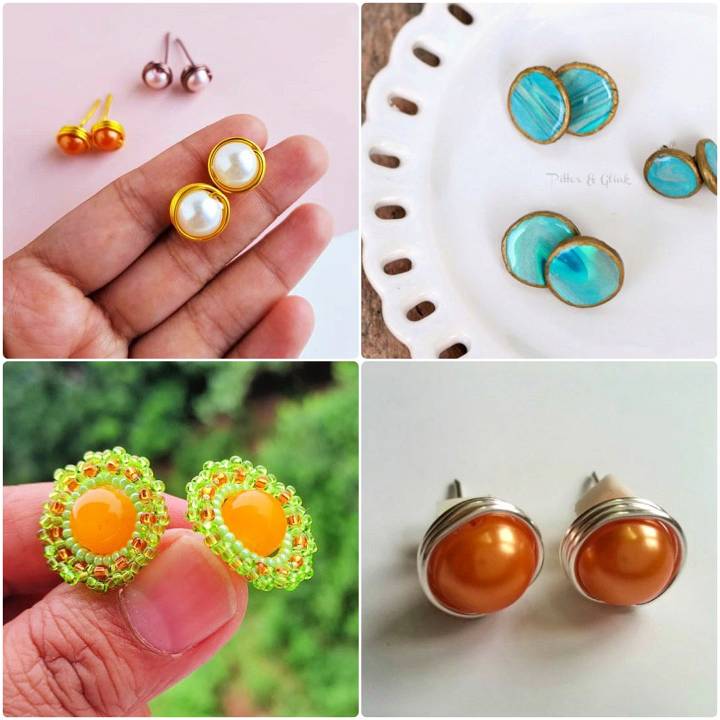 diy stud earrings