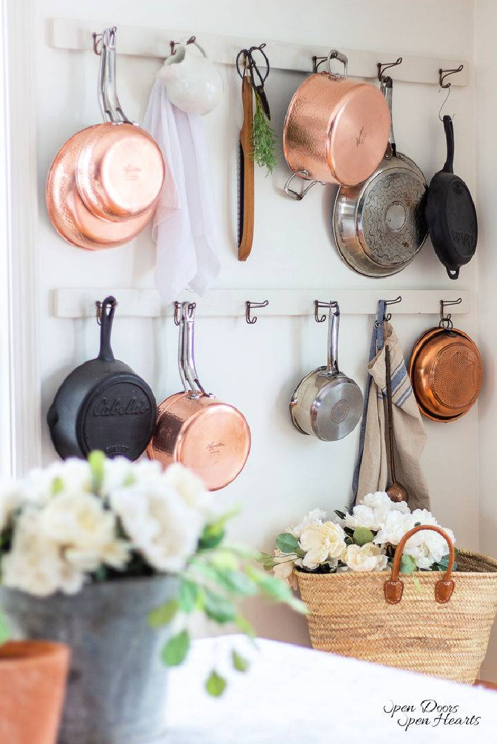 DIY Stunning European Cottage Pot Rack