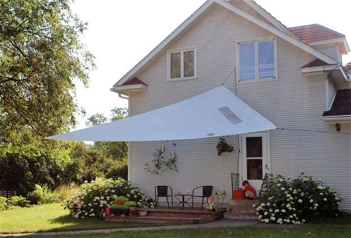 DIY Sun Shade From an Old Sail