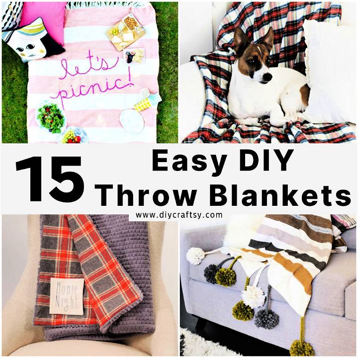 DIY throw blankets