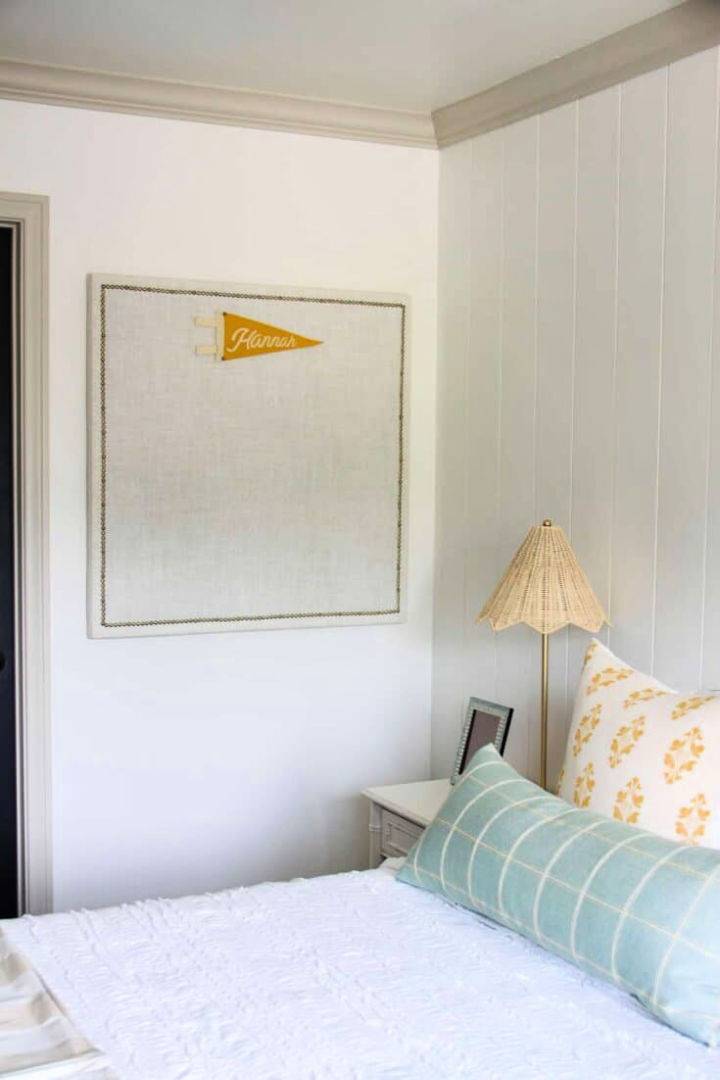 DIY Upholstered Bulletin Board