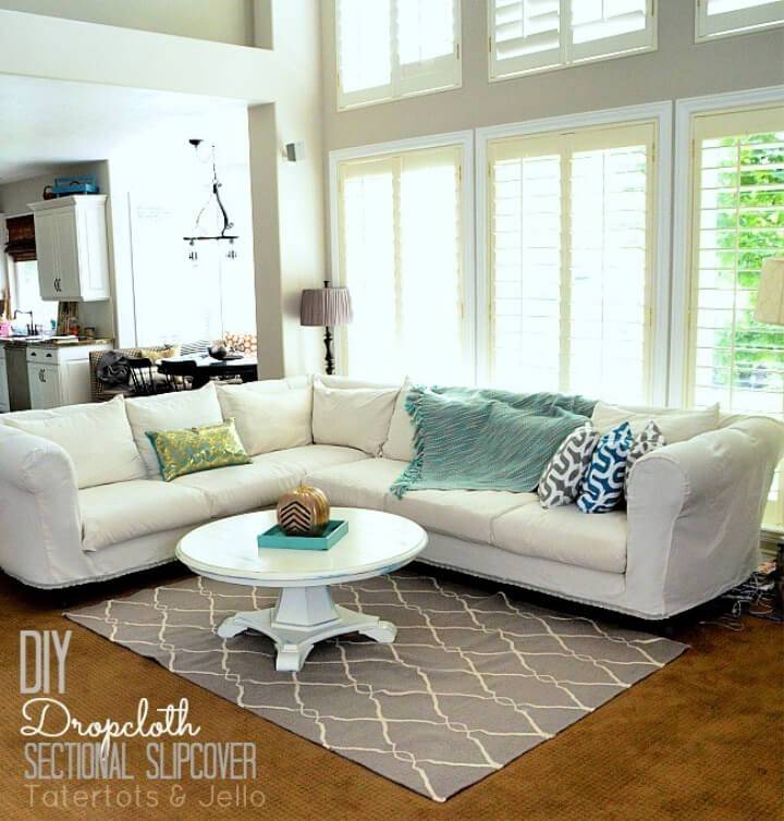 Dropcloth Sofa Sectional Slipcover