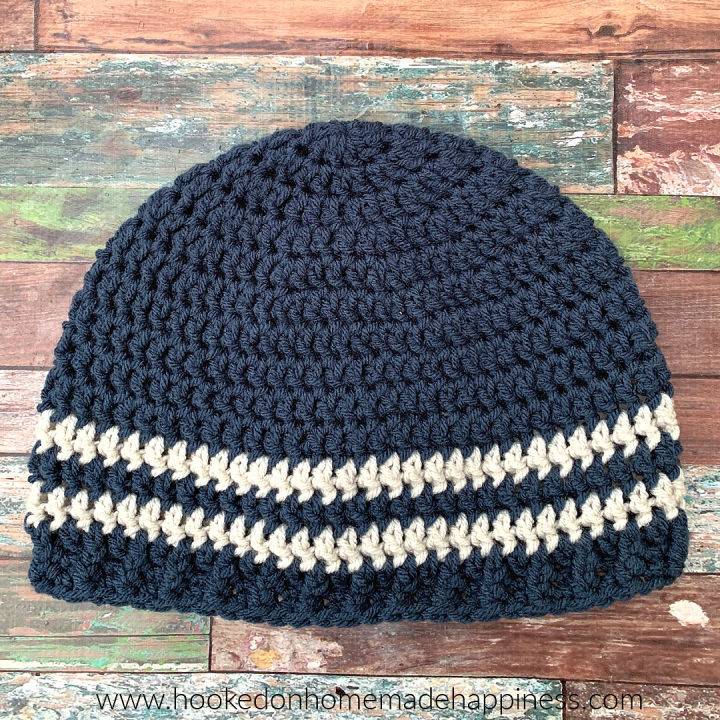 Easy Crochet Beanie for Mens