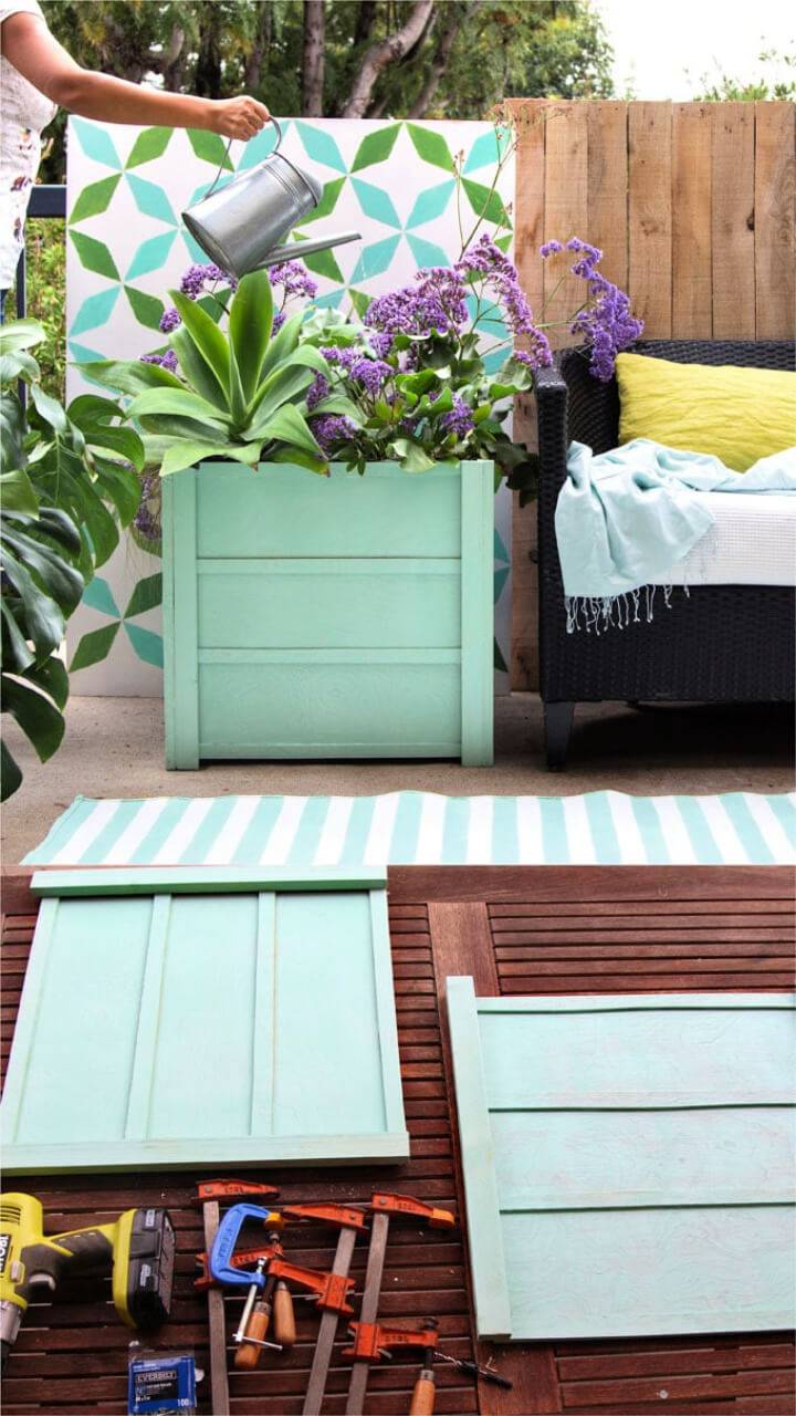 DIY Wood Planter Boxes Under $10