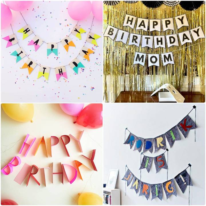 easy diy birthday banner ideas