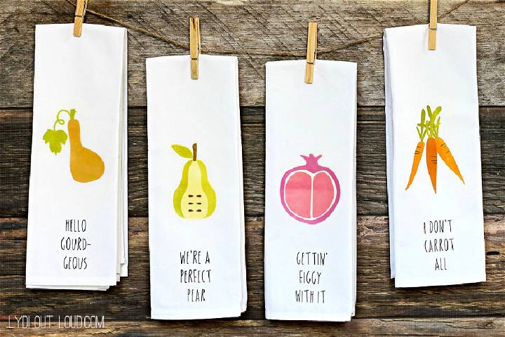 Easy DIY Kitchen Towels