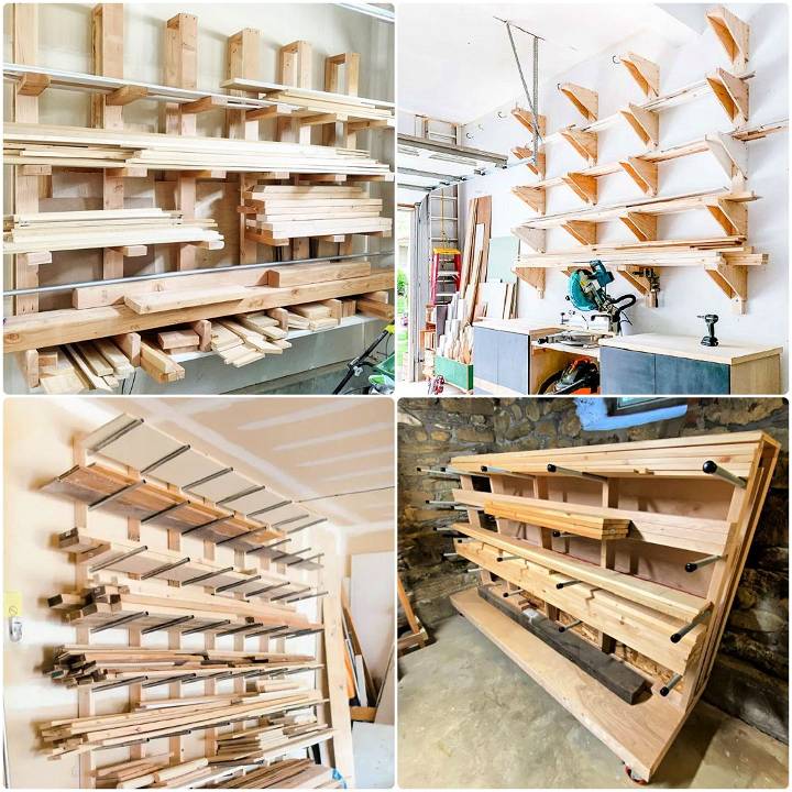 easy diy lumber rack ideas