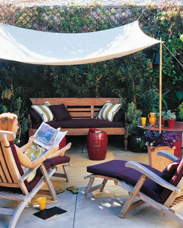 Easy DIY Patio Sun Awning