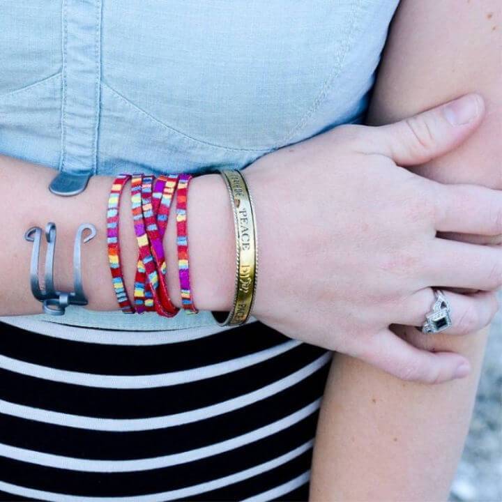 Easy DIY Rainbow Friendship Bracelet