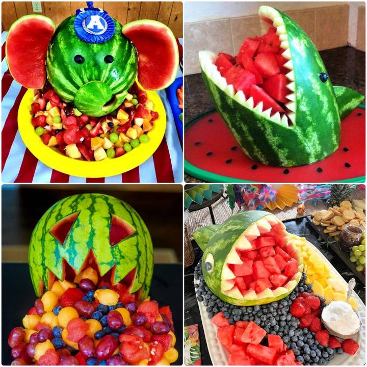 easy watermelon carving ideas