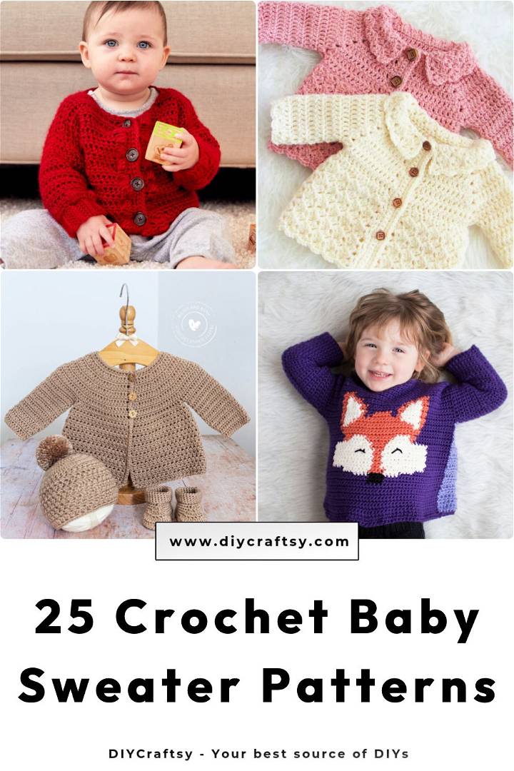 Free Crochet Baby Sweater Patterns