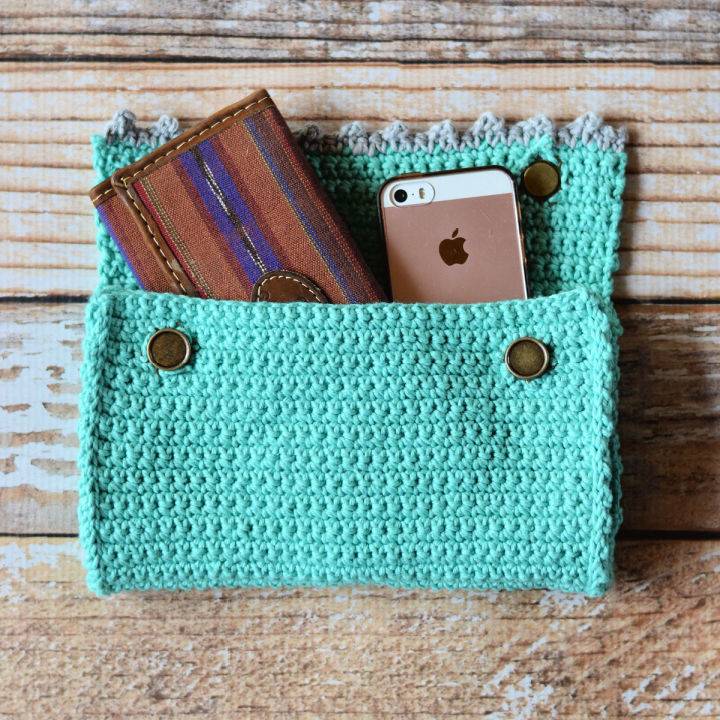 Free Crochet Everia Picot Clutch Pattern