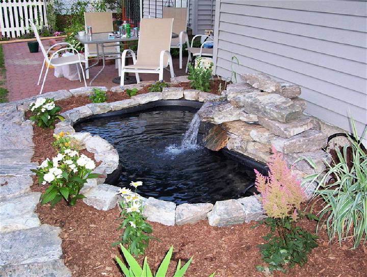 DIY Patio Water Garden and Koi Pond 