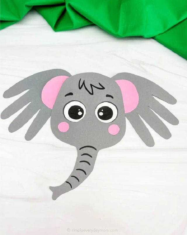 Free Printable Handprint Elephant