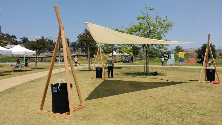 Free Standing Sun Shade Idea