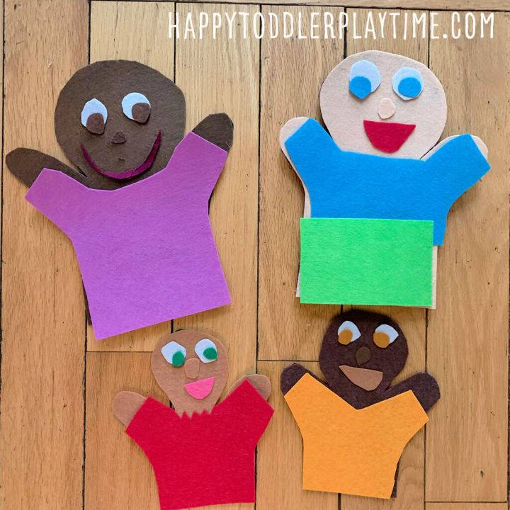 Handmade Diversity Felt Hand Puppet