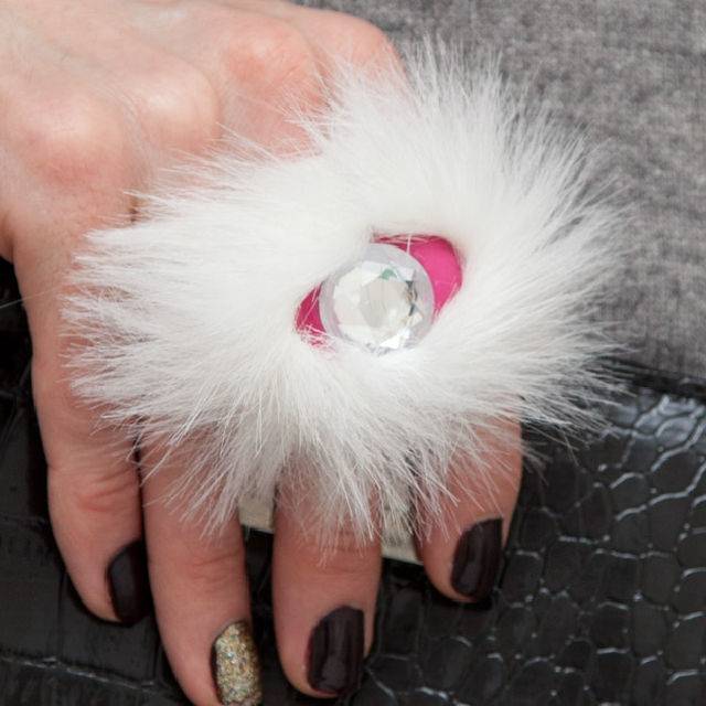 Handmade Faux Fur Ring