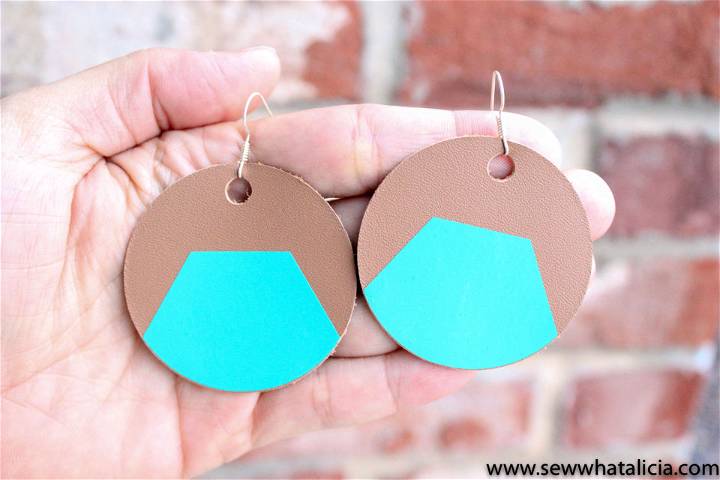 Handmade Leather Earrings With Cricut