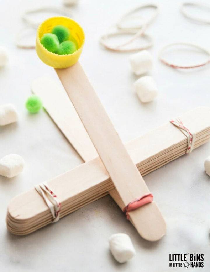 DIY Popsicle Stick Catapult for Stem Activity