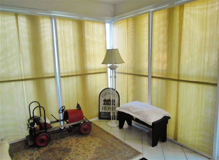 Handmade Sunroom Window Shade