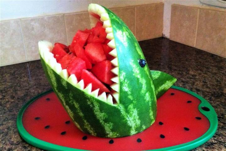 How to Carve a Watermelon Shark