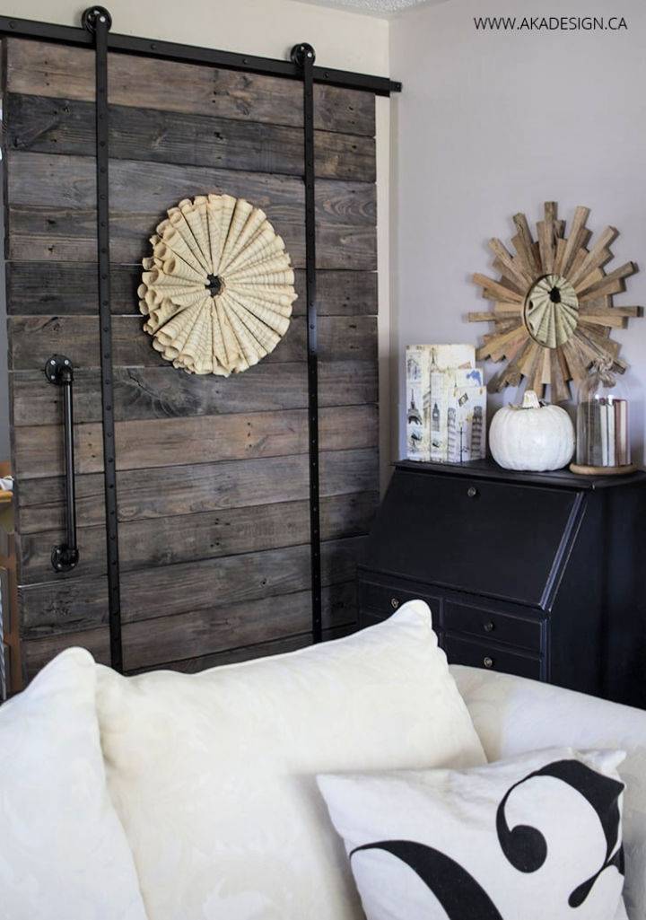 Inexpensive DIY Wooden Barn Sliding Door