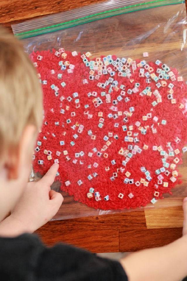 Letter Hunt Alphabet Sensory Bag