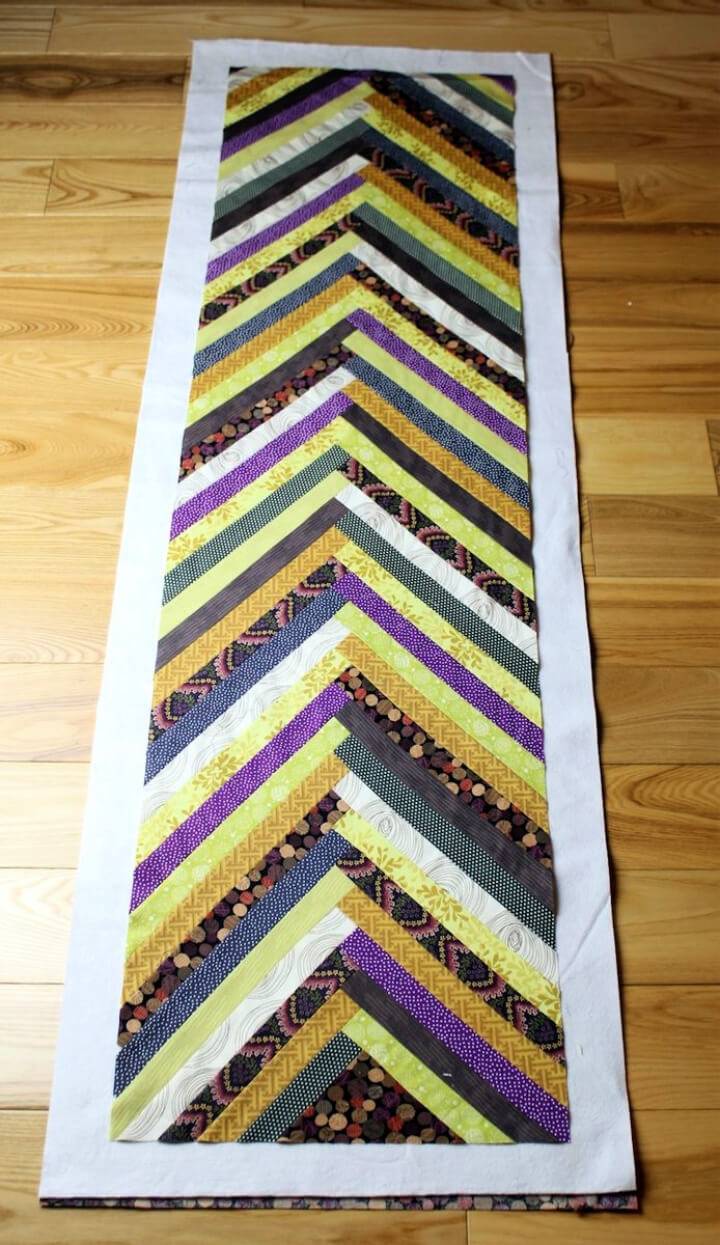 Make a Herringbone Table Runner